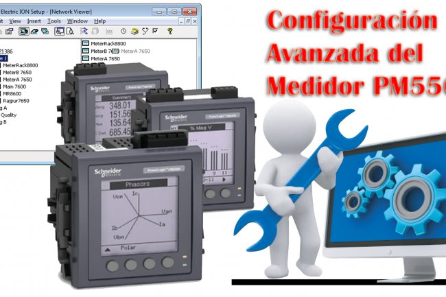 Configuración Avanzada del MEDIDOR PM5560 Schneider Electric, serie PowerLogic PM5000